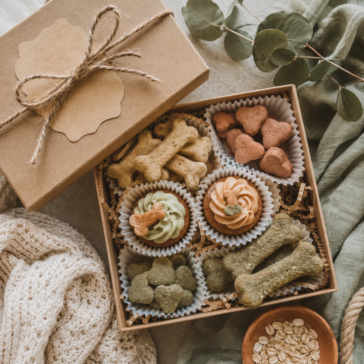 Custom cat treat gift box